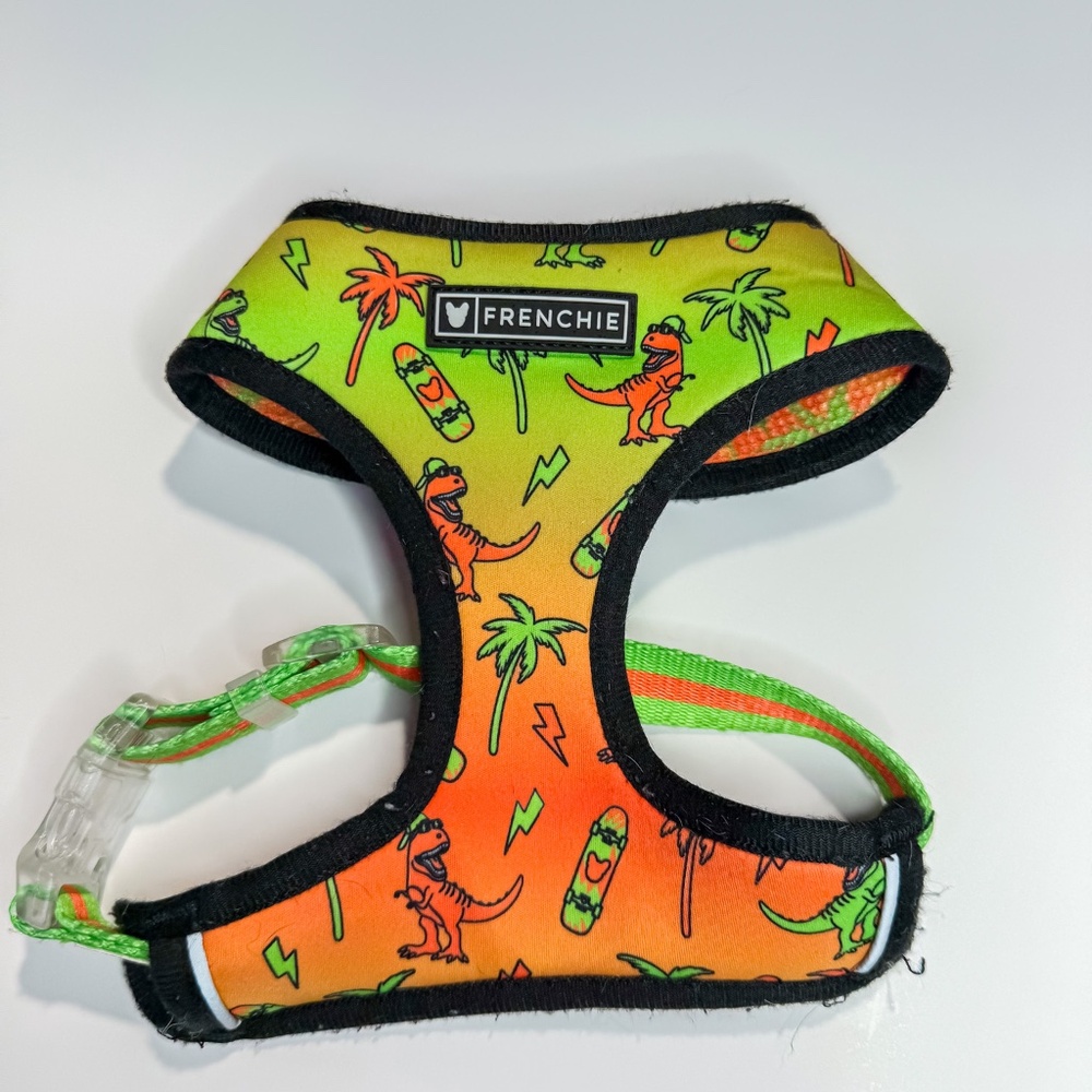 Frenchie Bulldog Retro Dino Harness S
